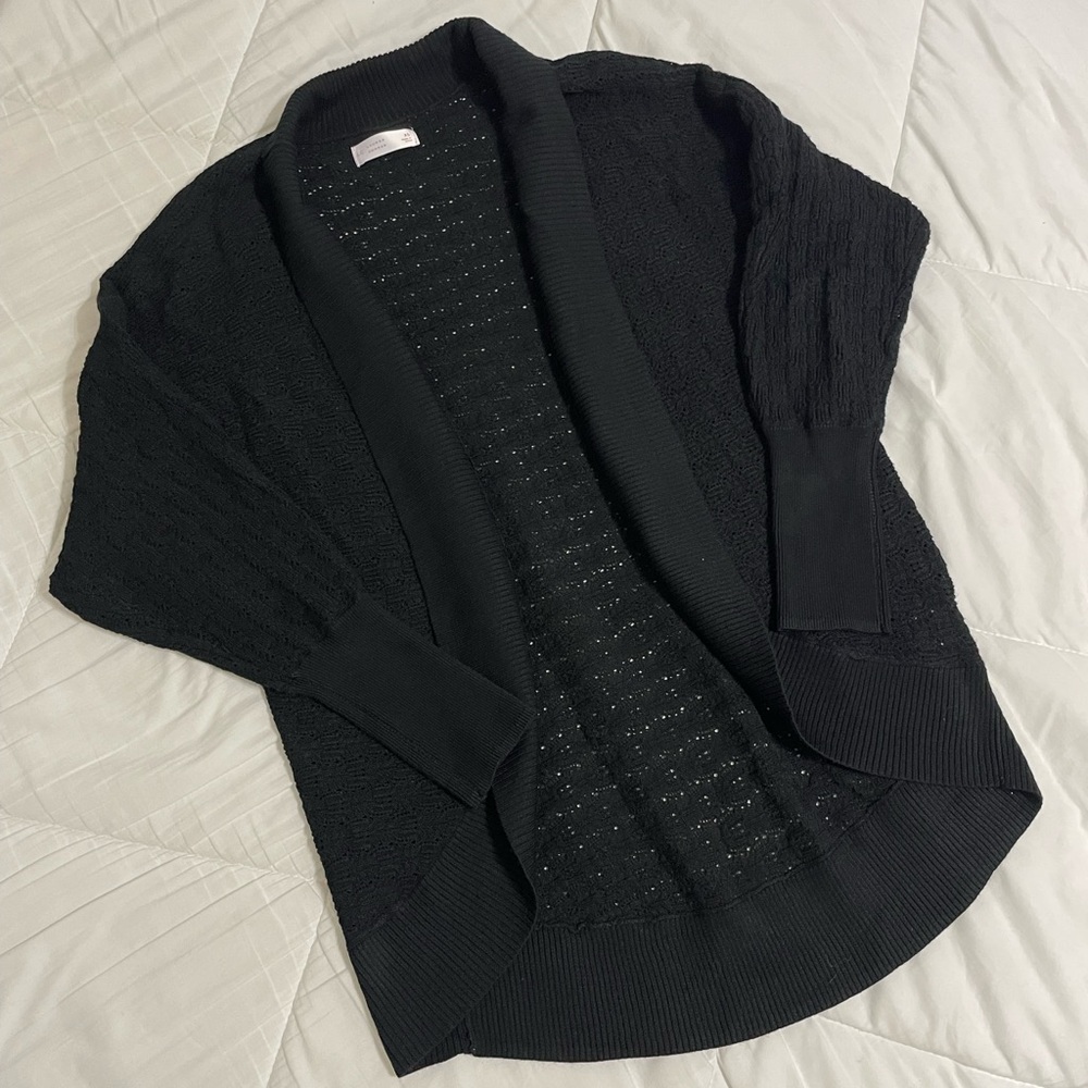Lauren Conrad Women's Black Cacoon Cardigan